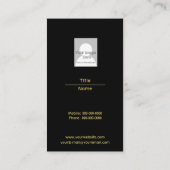 Gold American Flag Visitekaartje (Achterkant)