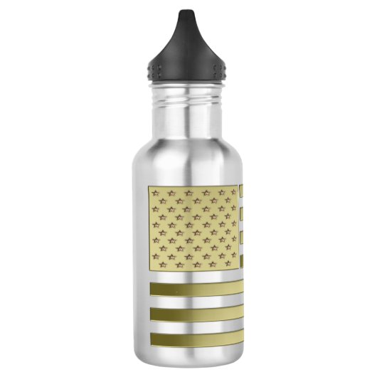Gold American Flag Waterfles (Links)