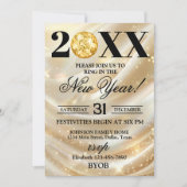 Gold and Black 2026 New Years Eve Party Invitation (Devant)