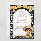 Gold and Black Arch Cielito Lindo Baptism Kaart (Voorkant)