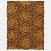 Gold and Brown Fleece Blanket Deken (Voorkant)