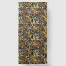 Gold And Brown Paisley 