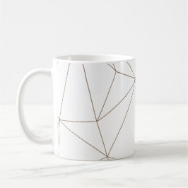 Gold and white Geometric Mix & Match Mug Koffiemok
