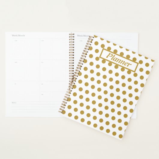 Gold and white Polka dots  (Devant avec enveloppe)