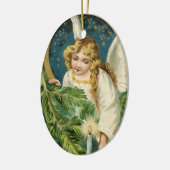 Gold Angel - kerstnacht feestdag - Aangepast Keramisch Ornament (Links)