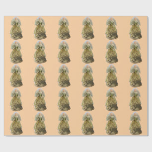 Gold Angel Light Gold Wrapping Paper Cadeaupapier