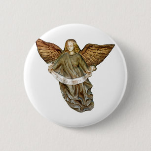 Gold Angel Ronde Button 5,7 Cm