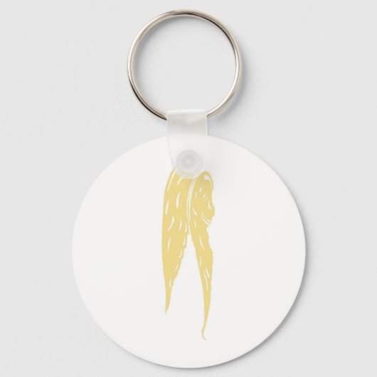 Gold Angel Wings Sleutelhanger (Voorkant)