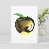 Gold Apple Uitnodigingen (Staand voorkant)