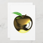 Gold Apple Uitnodigingen (Voorkant / Achterkant)