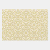 Gold Arabesque Pattern Gift Wrapping Paper (Voorkant 2)
