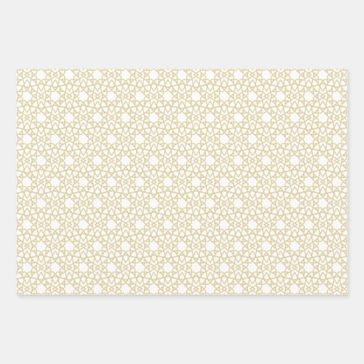 Gold Arabesque Pattern-ontwerp Inpakpapier Vel (Voorkant)