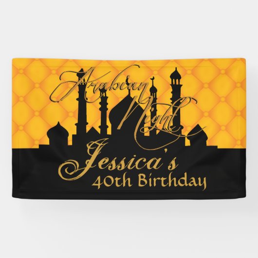 Gold, Arabiër Nights Spandoek (Horizontaal)