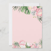 Gold Arch Tropical Protea en Palm 60th Birthday Kaart (Achterkant)