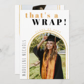 Gold Arches Foto-Afstuderen Aankondiging (Voorkant / Achterkant)