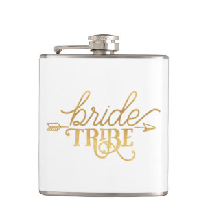 Gold Arrow Bride Tribe Flask Heupfles