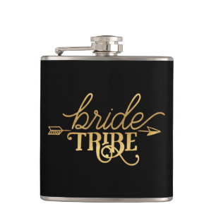 Gold Arrow Bride Tribe Flask Heupfles