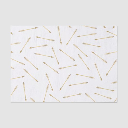 Gold Arrow-patroon Tissuepapier (Voorkant)