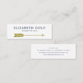 Gold Arrow-Visitekaartje Mini Visitekaartje (Voorkant / Achterkant)