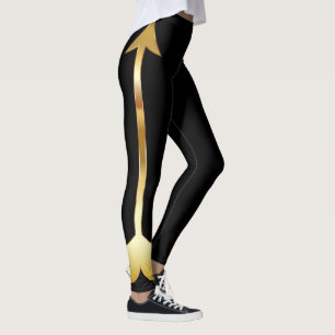 Gold Arrow zwarte Leggings