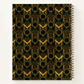 Gold Art Déco 1920s Style Recette Livre (Dos)