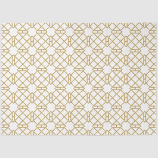 Gold Art Deco Chinese Chippendale - loskoppeling Tissuepapier (Voorkant)