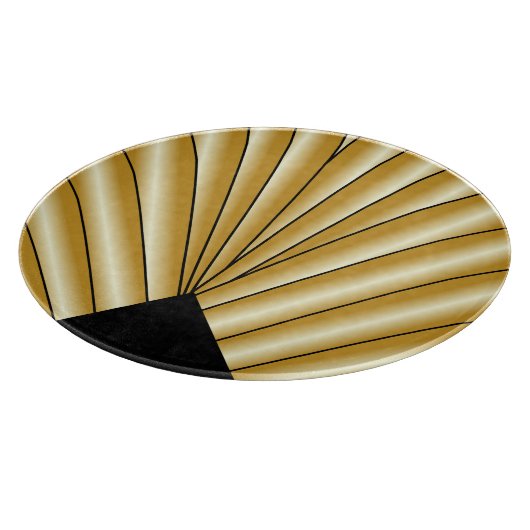 Gold Art Deco Design Snijplank (Hoek)