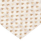 Gold Art Deco-patroon Korte Tafelloper (Hoek)