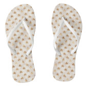 Gold Art Deco-patroon Teenslippers (Voetbed)