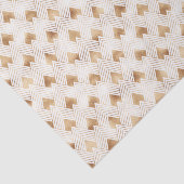 Gold Art Deco-patroon Tissuepapier (Detail)
