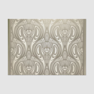 Gold, art nouveau, deco, wit, chic, elegant, mooi tissuepapier