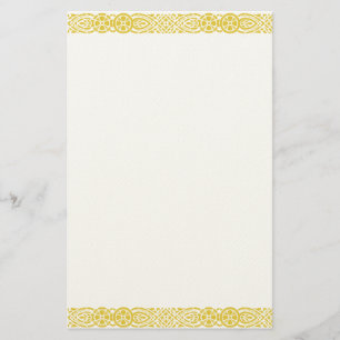 Gold Art Nouveau Filigree Stationery Briefpapier