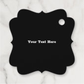 Gold Asian Striped Tiger Fierce Face Bedankjes Labels (Achterkant)