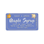 Gold Automne laisse sirop d'érable sur Étiquette b (Devant)