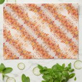 Gold Autumn Leaves Theedoek (Gevouwen)