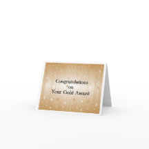 Gold Award - Gefeliciteerd