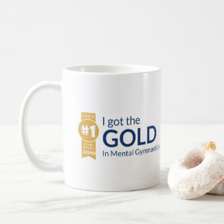 Gold Award in Mental Gymnastics Funny Mug Koffiemok