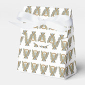 Gold Awareness Ribbon Angel Party Favor Boxes Bedankdoosjes (Voorkant Zijde)