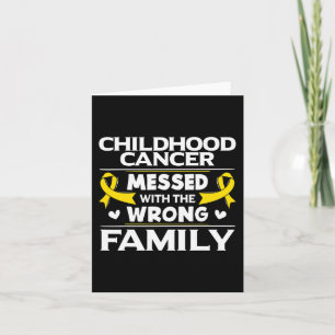 Gold Awareness Ribbon - Cadeau voor kinderkanker Kaart