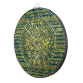 Gold Aztec Inca Mayan Calendar Dartbord (Voorkant Rechts)