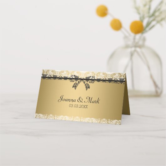 Gold Background en White Lace (Achterkant)