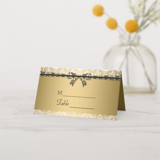 Gold Background en White Lace (Voorkant)