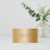 Gold Background Visitekaartje (Staand voorkant)