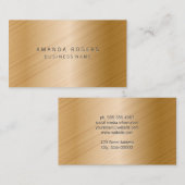 Gold Background Visitekaartje (Voorkant / Achterkant)