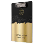 Gold Background White Spark Klembord (Links)