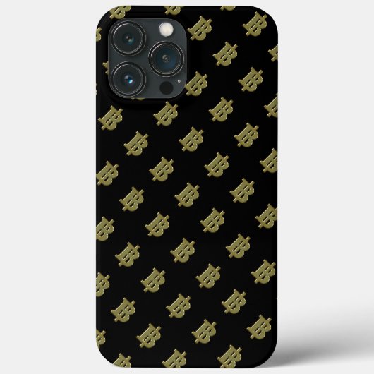 GOLD BAHT SIGN ฿ Thaise ฿ Case-Mate iPhone Case (Achterkant)