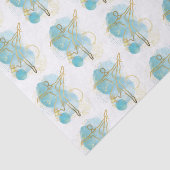 Gold Ballerina Waterverf Abstract Tissuepapier (Detail)