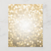 Gold Balloon Glitter 50th Birthday Party Invite Flyer (Achterkant)