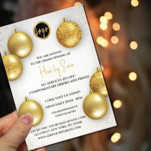 Gold Balloon prijzen logo We zijn open Flyer