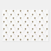 Gold Balloons en Sparkly Sky Wedding Inpakpapier Vel (Voorkant 2)